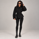 MALIA – Taillierte Veloursjacke mit Gürtel
