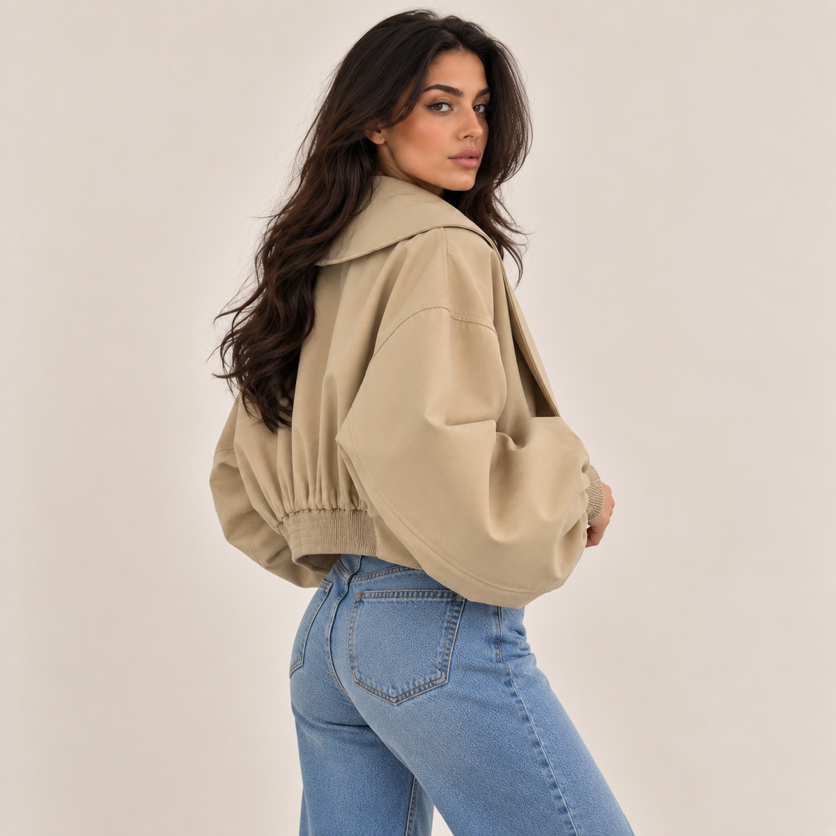 LARA – Cropped Blouson Jacke