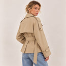 SELENE – Taillierte Trenchjacke mit Gürtel