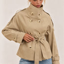 SELENE – Taillierte Trenchjacke mit Gürtel
