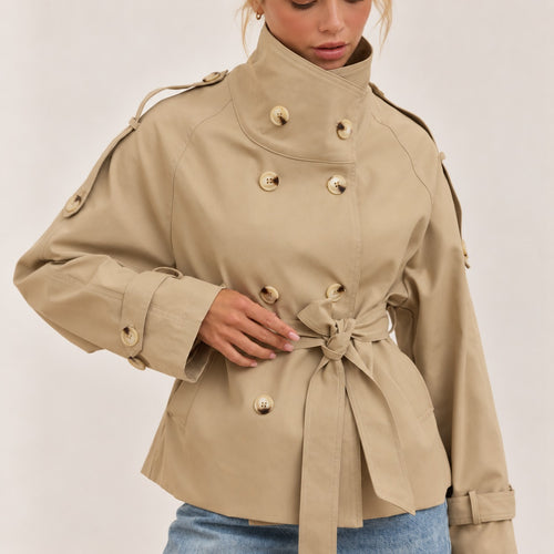 SELENE – Taillierte Trenchjacke mit Gürtel