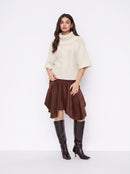 AMELIA – Strickpullover mit Zopfmuster & Rollkragen